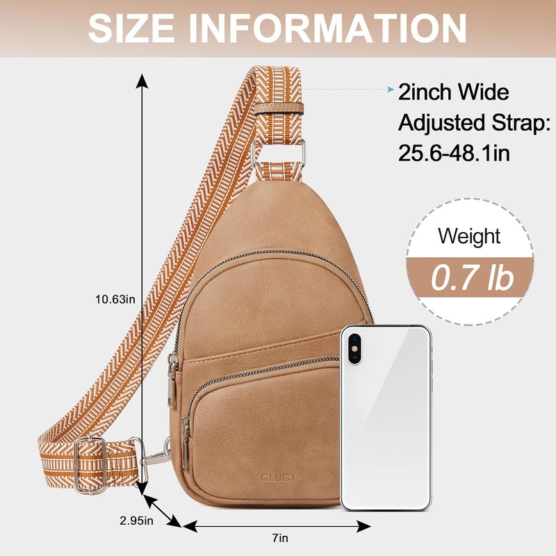CLUCI Small Sling Bag for Women, Vegan Leather Fanny Pack Crossbody Bags for Women, Unique Birthday Gifts - Image 4